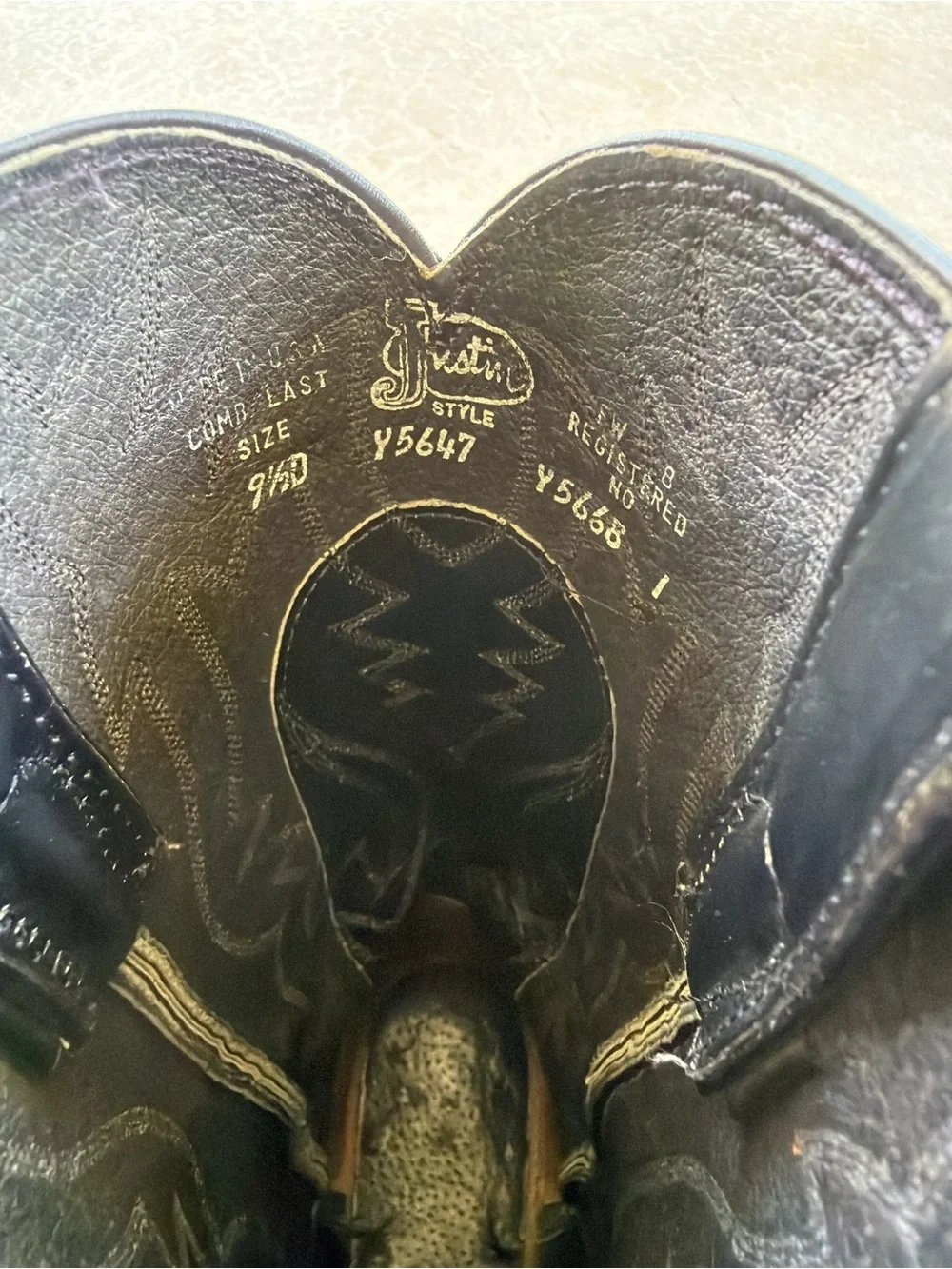 Justin Boots vintage justin